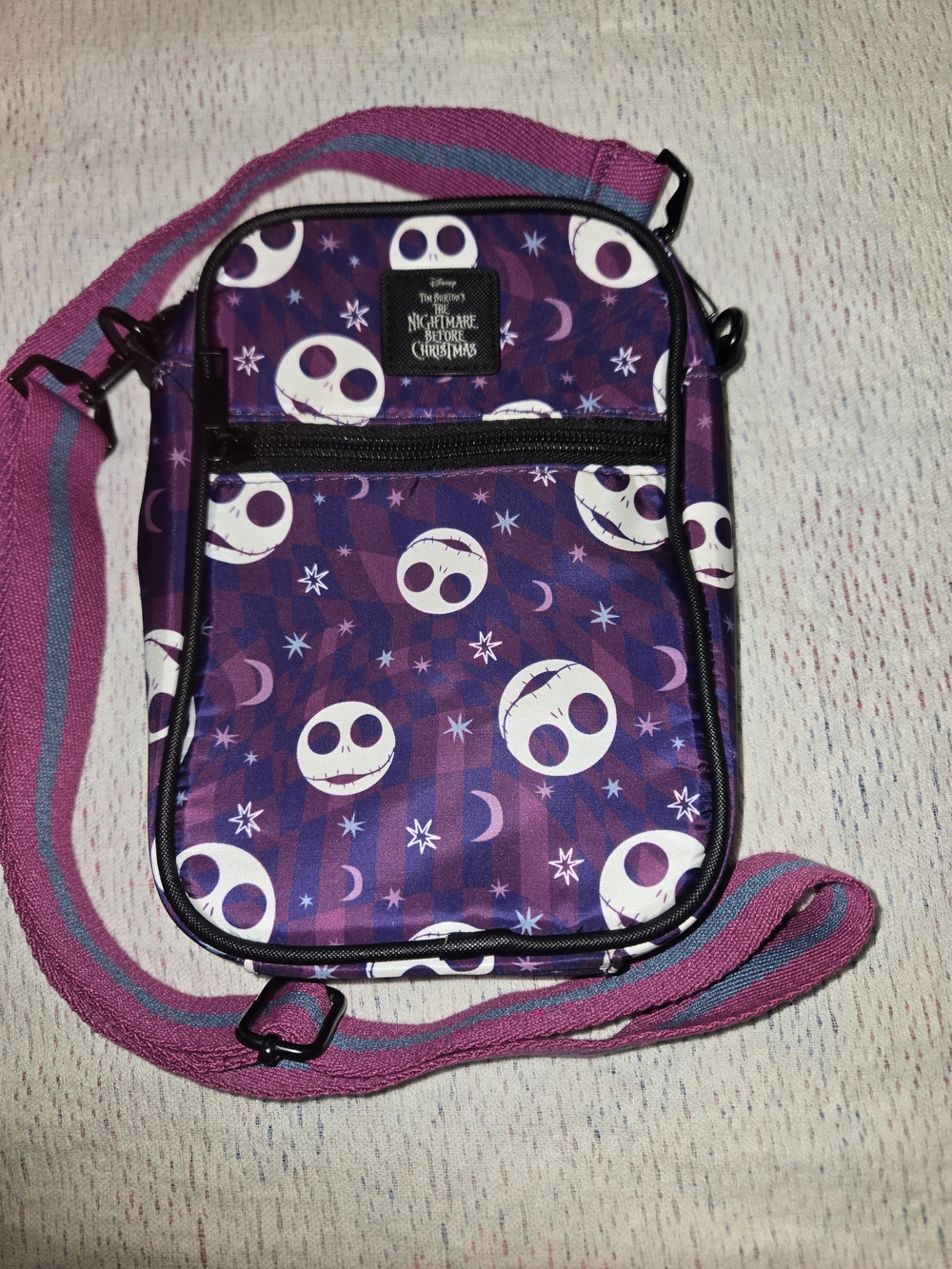 The Nightmare Before Christmas Purple Crossbody Phone Bag - Disney